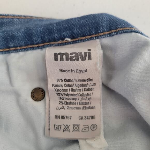 Mavi Jeans Womens Sz 18 Zach Straight Leg Medium Wash Blue - Picture 4 of 5